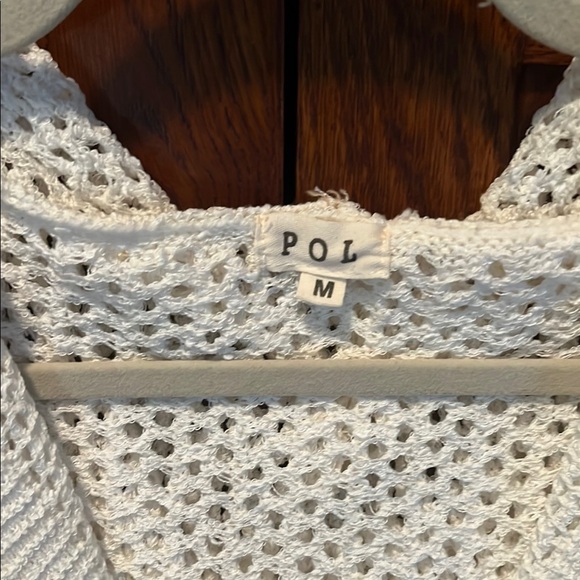 POL White Cardigan with Hood - Picture 3 of 4